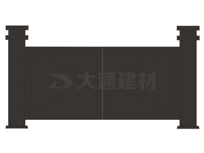 大通鋼結(jié)構(gòu)烤漆款標準工地大門圖片大全